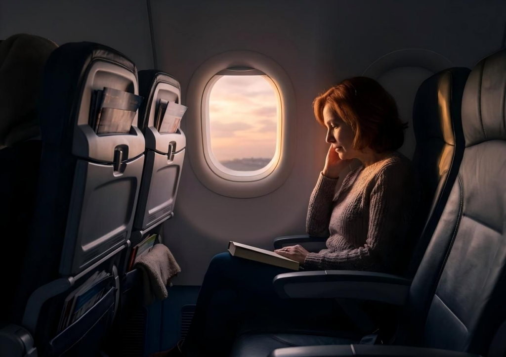 Interactive seat map to reduce fear of flying