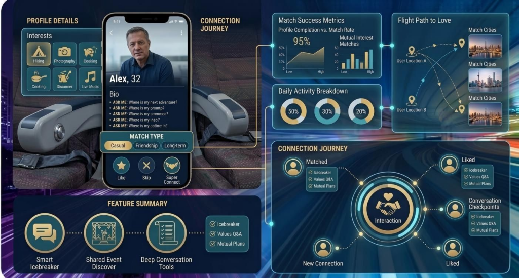 online dating platform use flight data enhance the customer experience